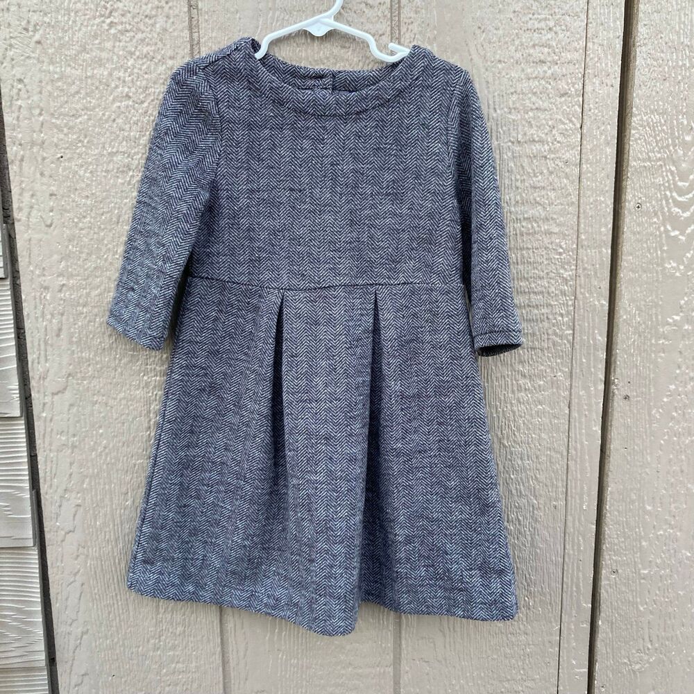 Baby gap herringbone gray and Black toddler girl size 5 dress